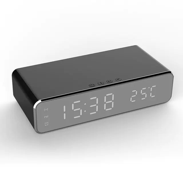 LED Alarm Clock Wireless Charger