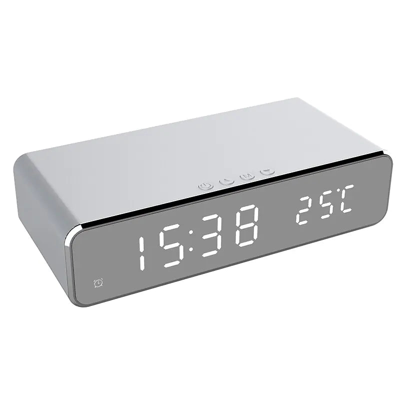 LED Alarm Clock Wireless Charger